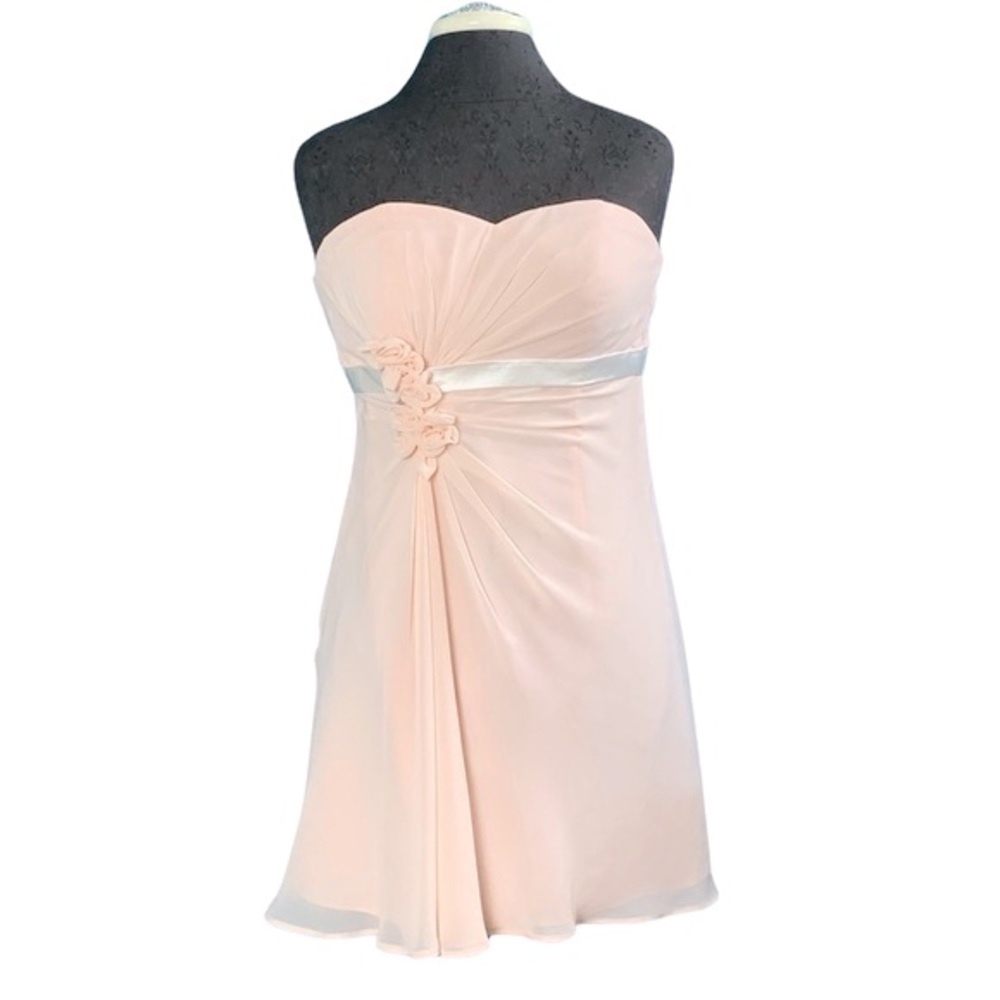 BILL LEVKOFF Strapless Mini Dress (8)